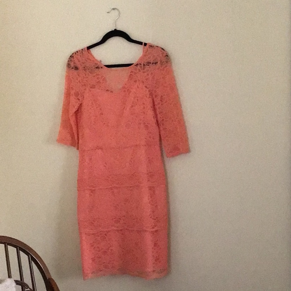 Peach Tahari Dress